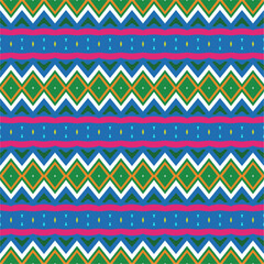 Vector geometric ornament in ethnic style. Seamless pattern with  abstract shapes, repeat tiles. Repeating pattern for decor, fabric,textile and fabric.