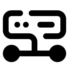 web hosting  glyph icon