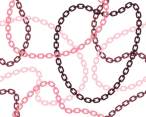 Foto op Plexiglas Decorative seamless chains pattern, vector illustration for fashion, poster, wallpaper and background designs © springsky
