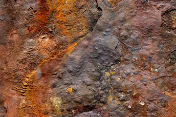 Metallic orange rust texture grunge abstract background