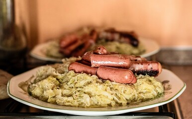 picture of wurstel with sauerkraut - wurstel e crauti
