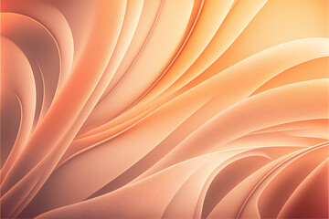 Peach color background, wallpaper for websites, designs. Generative AI.