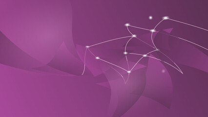 Futuristic motion blurred curve wavy gradient background. Abstract decoration dynamic purple light effect background template. Vector illustration.