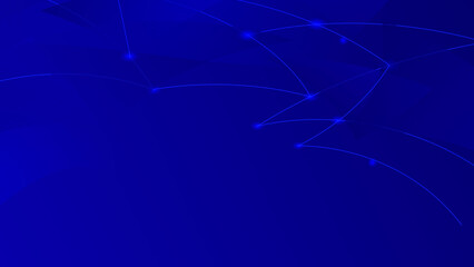 Abstract dark blue background with wavy lines. Modern random object shape texture and blurred light.