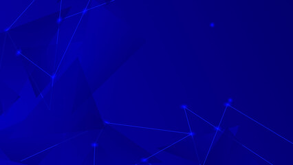 Abstract dark blue background with wavy lines. Modern random object shape texture and blurred light.