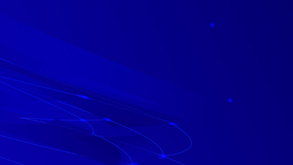 Abstract dark blue background with wavy lines. Modern random object shape texture and blurred light.