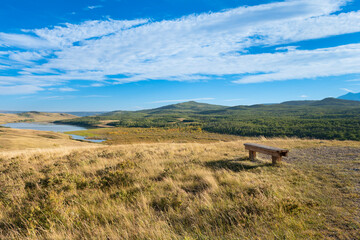 Scenic summertime views from Police Outpost Lake Provincial Park, on the border of Alberta Canada, and Montana USA
