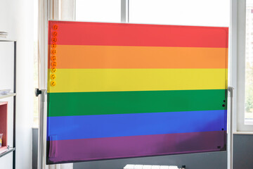 Current version of the flag (1979 revision) LGBT Pride flag Symbol of the LGBT community...