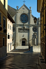 Gemona, Udine. Facciata del Duomo di Santa Maria Assunta