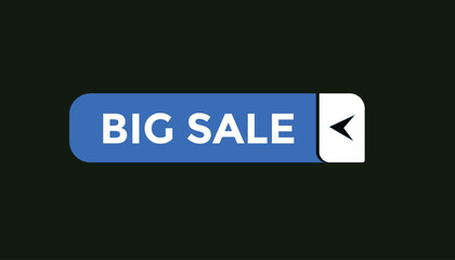 Big sale button web banner templates. Vector Illustration
