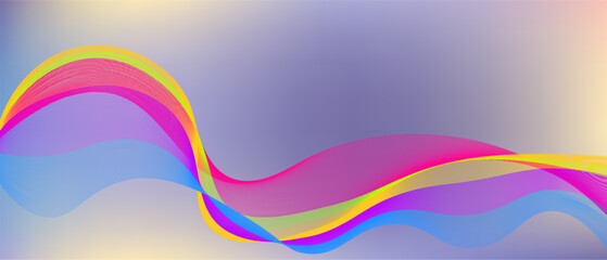 Abstract vector background. Colorful waved lines for brochure, website, flyer design.