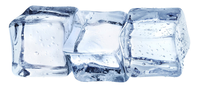 Ice cubes cut out