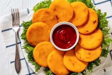 Hot Water cornbread, corn pone, hoecakes, dodgers