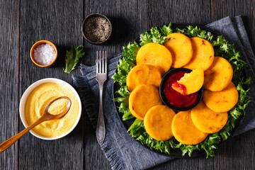 Hot Water cornbread, corn pone, hoecakes, dodgers