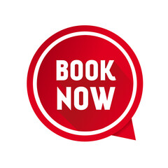 book now sign. book now speech bubble icon. Banner, Paper, Label Template. Book Now Icon Design. Vector illustration.