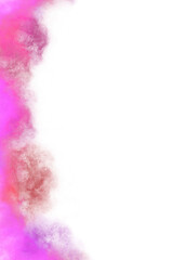 Abstract Brush Gradient Nebula Cloud Galaxy Corner Frame Border PNG