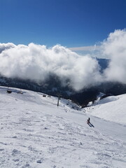 ski slope on a sunny day