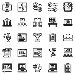 business and marketing icons Set  .
