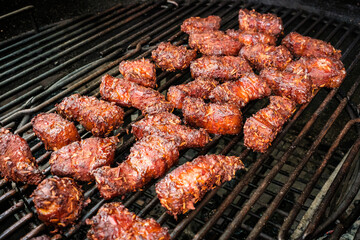 Pork Belly Burnt Ends am Grill