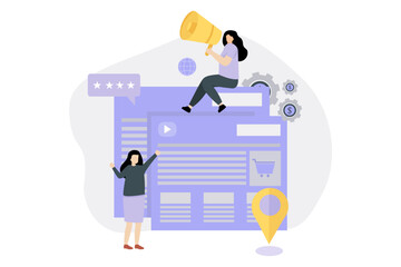 Digital Marketing Flat Design