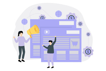 Digital Marketing Flat Design