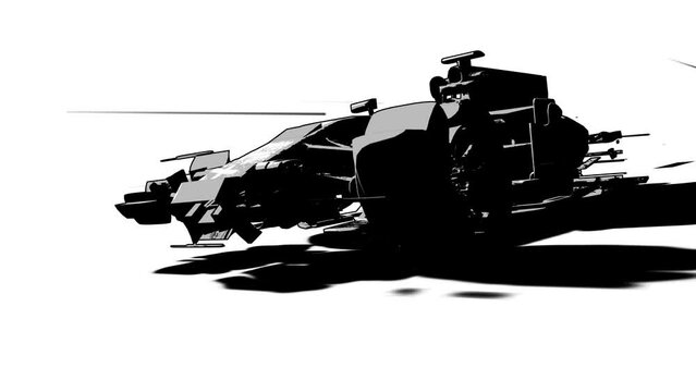 Sketch of a Formula One Racing Car 