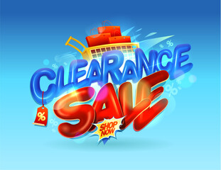 Final clearance sale banner vector template