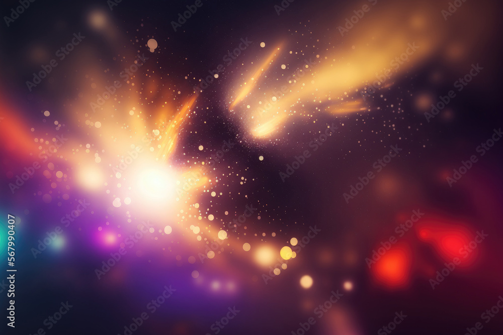 Poster abstract miky way galaxy photograph for background purpose. image contain soft focus and noise due t