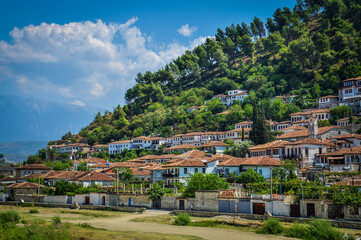Fototapeta na wymiar Townscape of Berat, Albania
