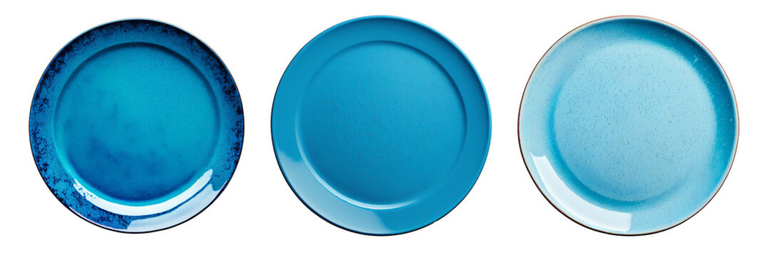 blue plate set