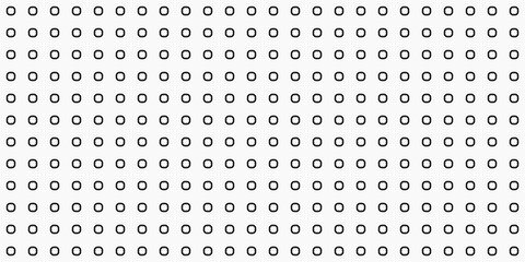 Mesh of black rings. Geometric seamless pattern for print, interior design, fabric, various surfaces.