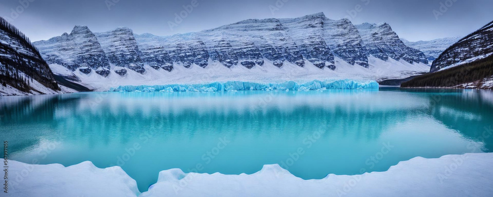 Poster panorama of the mountains