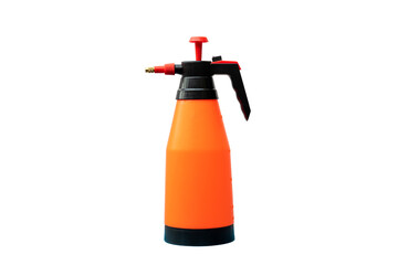 Sprayer hand pump small 2 litter bottle on isolated white background