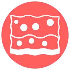 Cleaning sponge Vector Icon

