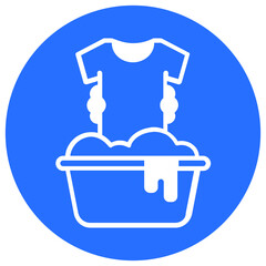 Cloth washing Vector Icon

