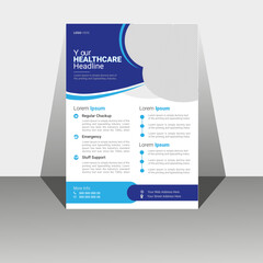 Corporate business flyer template design set with blue, orange, red and yellow color. marketing, business proposal, promotion, advertise, publication, A4 flyer template, modern template, modern Flyer