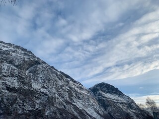 clouds over the mountain