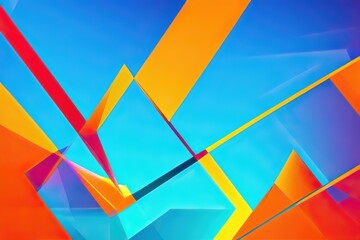 Light Triangular Concept for Artistic Wallpaper Design.