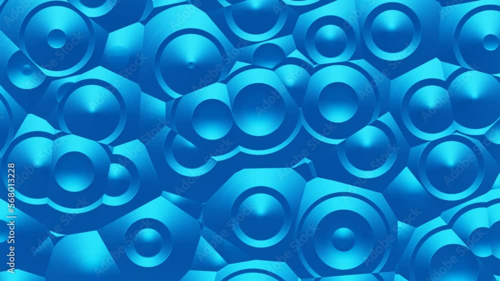 Poster light blue abstract background motion graphics circle animated changing shapes