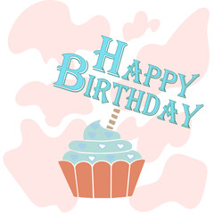 original happy birthday greeting card, flyer