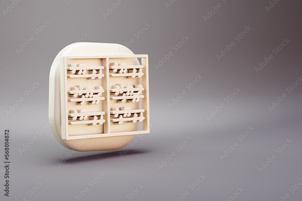 Aufkleber beautiful illustration musical instrument classical music symbol icons on a bright pink background. 