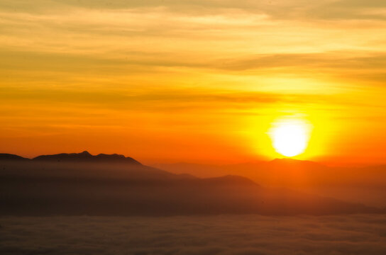 sunset over the mountain © SHOza