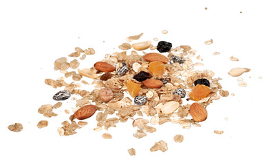 Cereal, dried fruit and nuts - obrazy, fototapety, plakaty