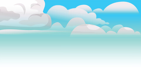 Fototapeta na wymiar fluffy cloudy sky design vector