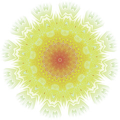 A bright decorative shining star. Vector file for designs.