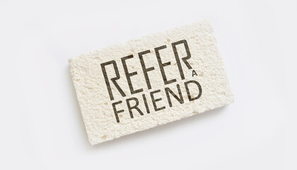 refer a friend sign 