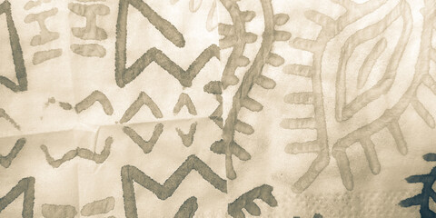 Tan Design. Vintage Tie Dye Grunge. Texture For