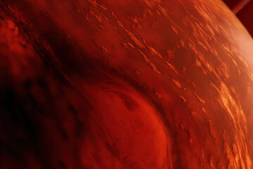 Beautiful red planet surface. Generative AI.
