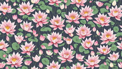 seamless pattern, abstract floral background. created using generative ai technology