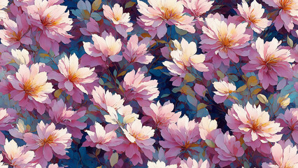 seamless pattern, abstract floral background. created using generative ai technology